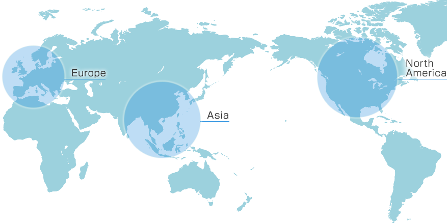 North America/Asia/Europe