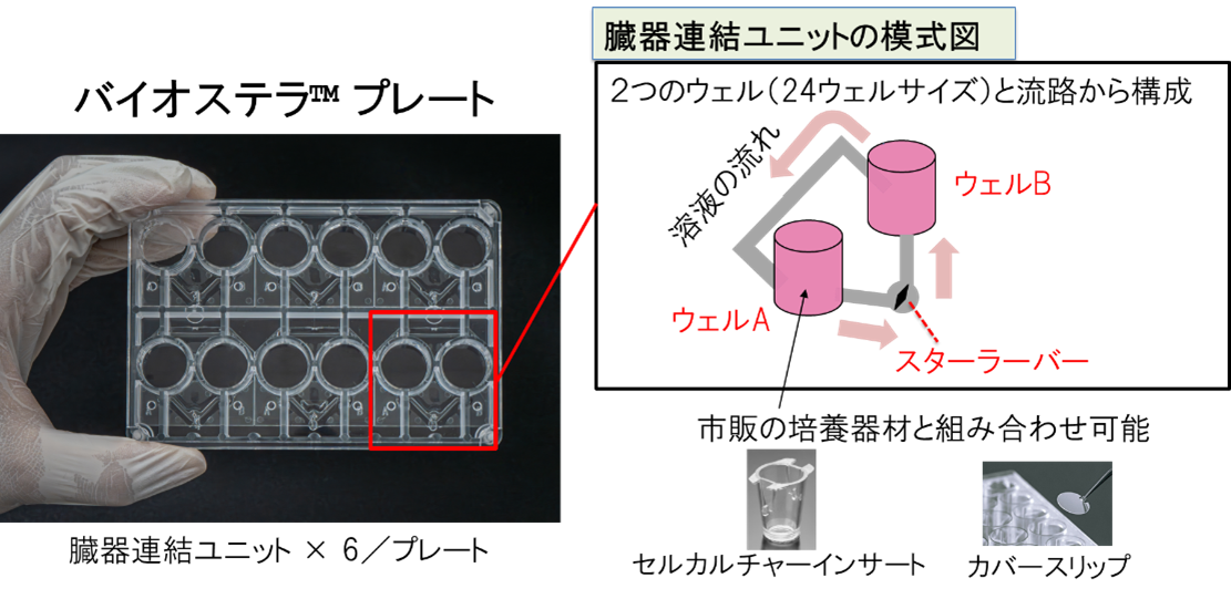 図1. バイオステラ™ プレートの概略図