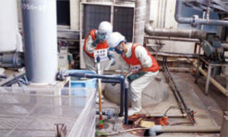 Mie Plant, Oita Business Site, SB Kawasumi: Chemical spill training