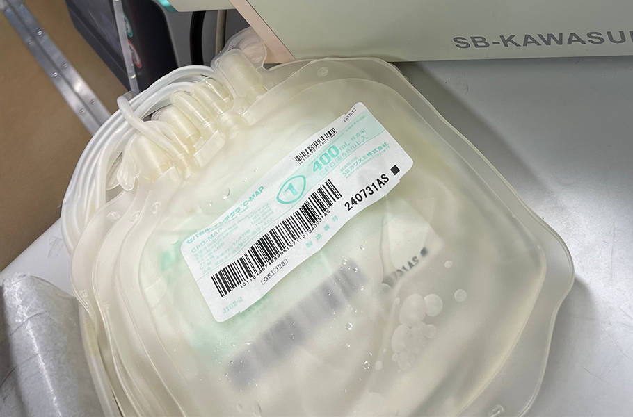 SB-Kawasumi blood container bags used for blood donation