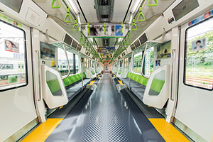 Interior of a railway vehicle