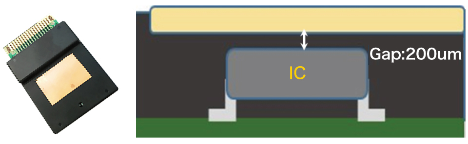 Molded with heat sink