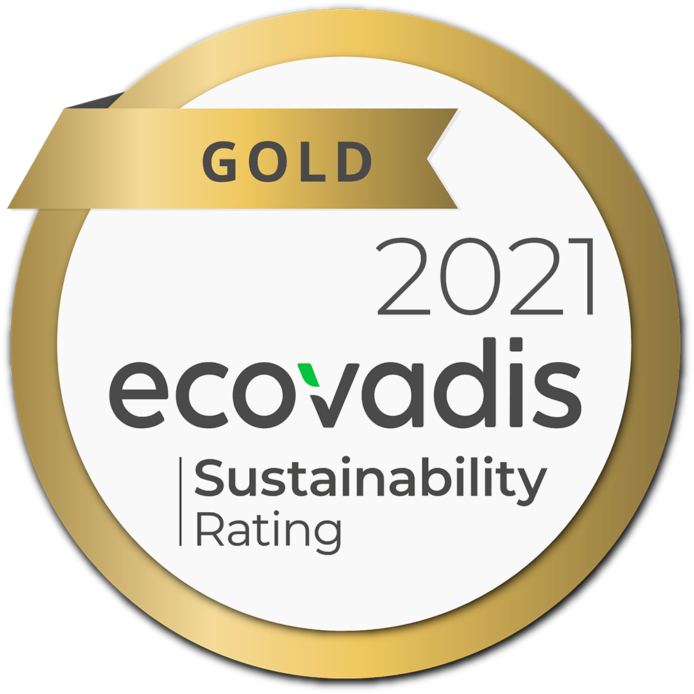 Gold Medal in EcoVadis Sustainability Assessment