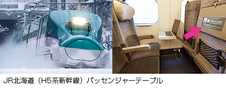 JR北海道(H5系新幹線)パッセンジャーテーブル