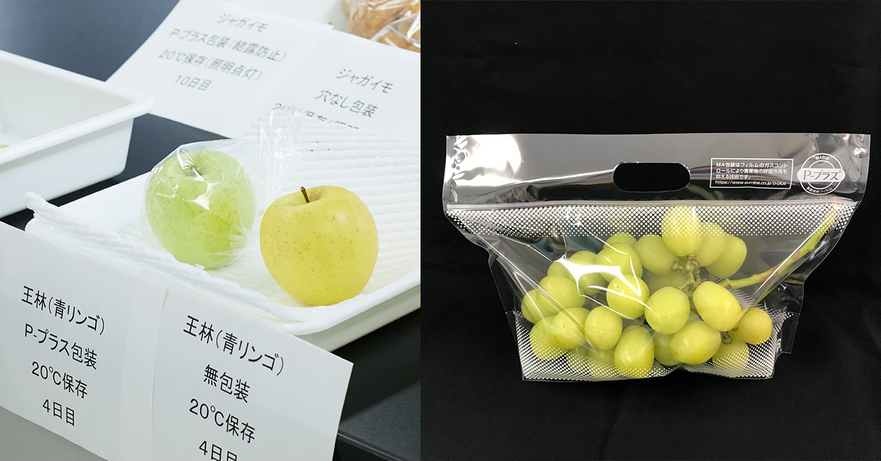 様々な青果の鮮度保持に活用されている『P-プラス』